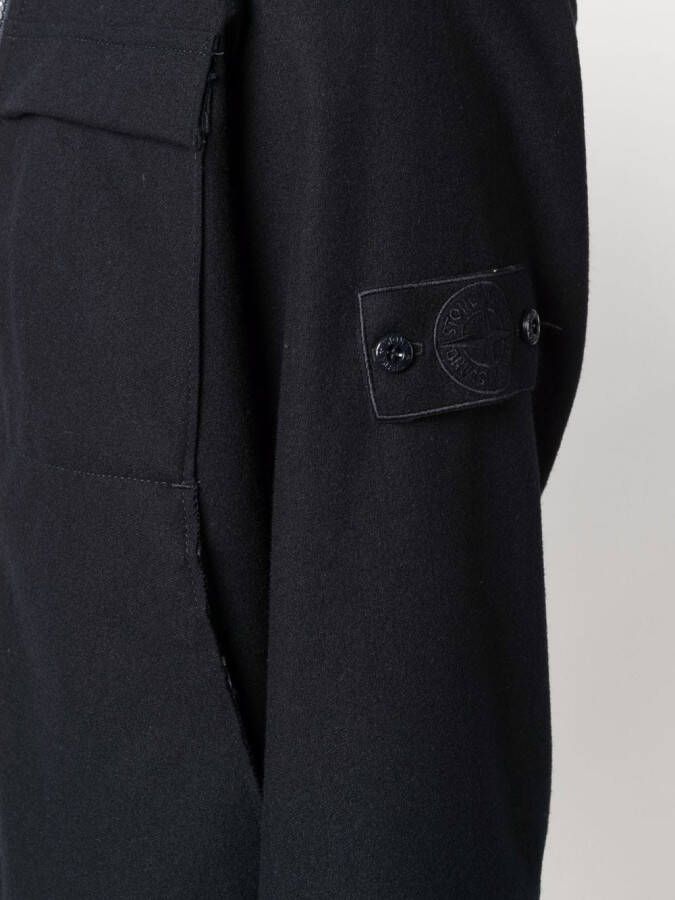 Stone Island Jack met capuchon Blauw