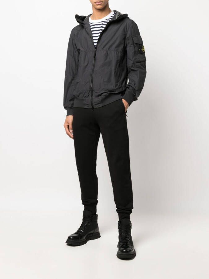 Stone Island Jack met capuchon Grijs
