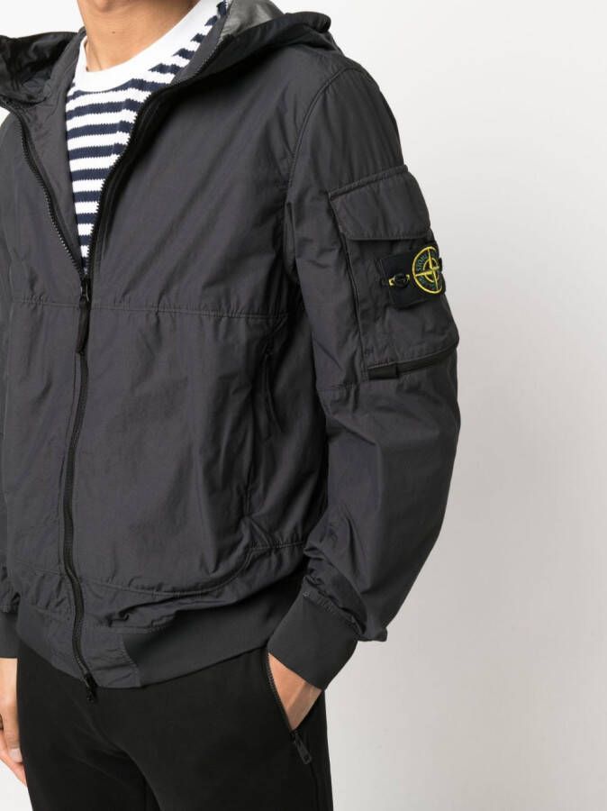 Stone Island Jack met capuchon Grijs