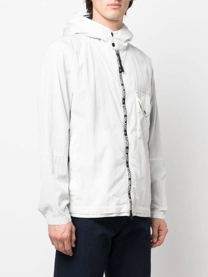 Stone Island Jack met capuchon Grijs