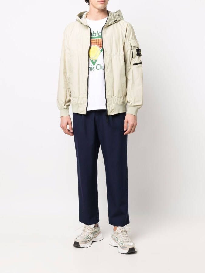 Stone Island Jack met capuchon Groen