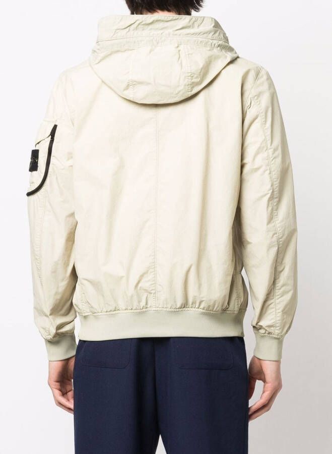 Stone Island Jack met capuchon Groen