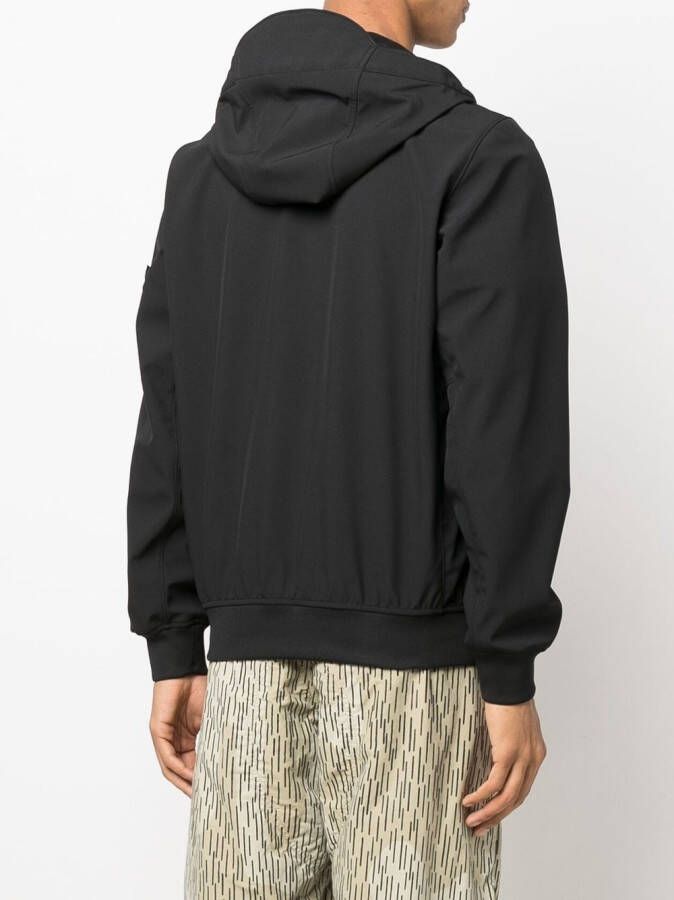 Stone Island Jack met capuchon Zwart
