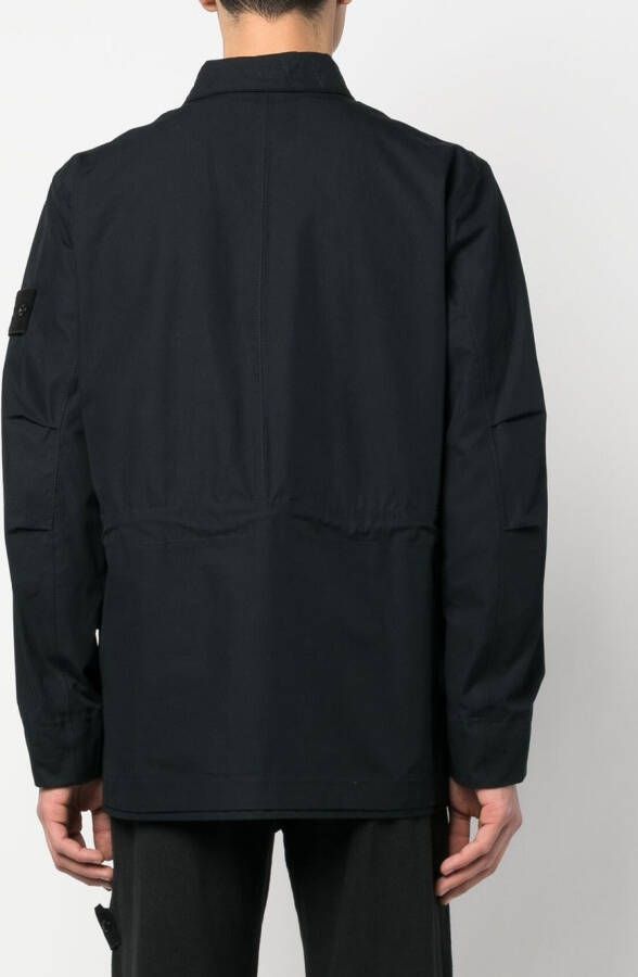 Stone Island Jack met Compass-patch Zwart