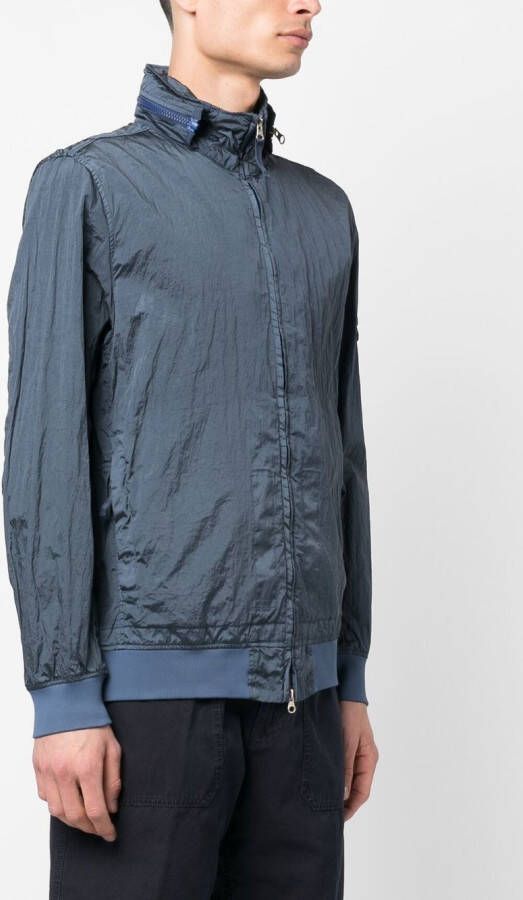Stone Island Jack met logopatch Blauw