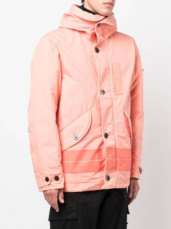 Stone Island David-TC parka met capuchon Oranje