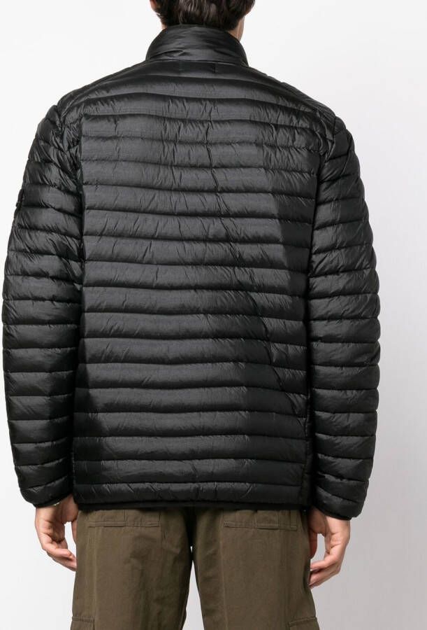 Stone Island Jack met logopatch Zwart