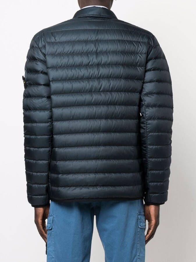 Stone Island Jack met patch Blauw