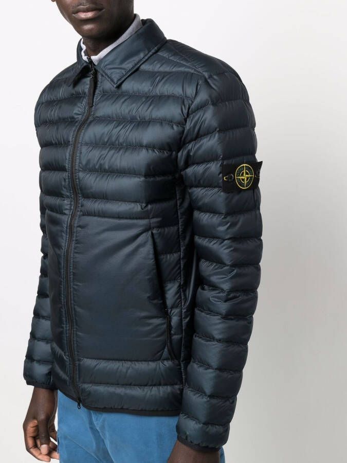 Stone Island Jack met patch Blauw