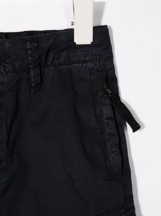 Stone Island Junior Broek met logopatch Blauw