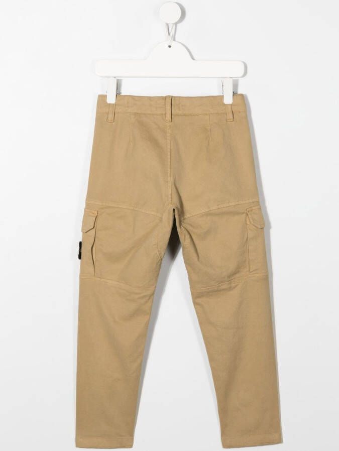 Stone Island Junior Cargo broek Beige