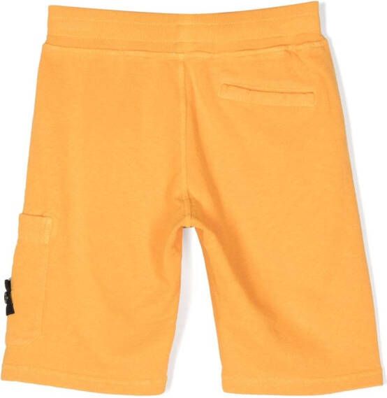 Stone Island Junior Cargo shorts Geel