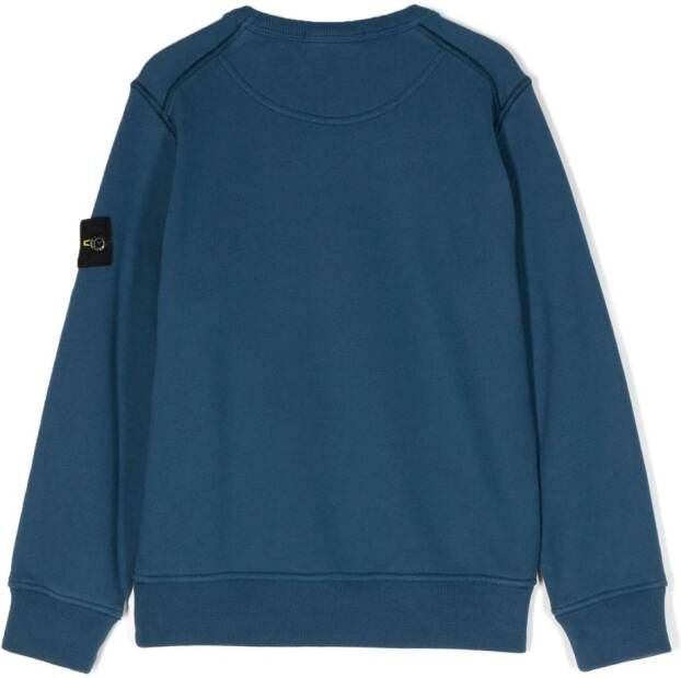 Stone Island Junior Katoenen sweater Blauw