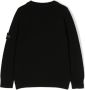 Stone Island Junior Trui met Compass-logopatch Zwart - Thumbnail 2