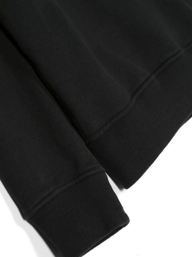 Stone Island Junior Sweater met Compass-logopatch Zwart
