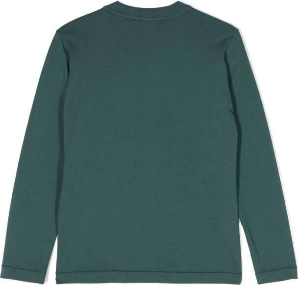 Stone Island Junior T-shirt met Compass-logopatch Groen