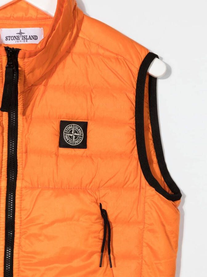 Stone Island Junior Gewatteerde bodywarmer Oranje