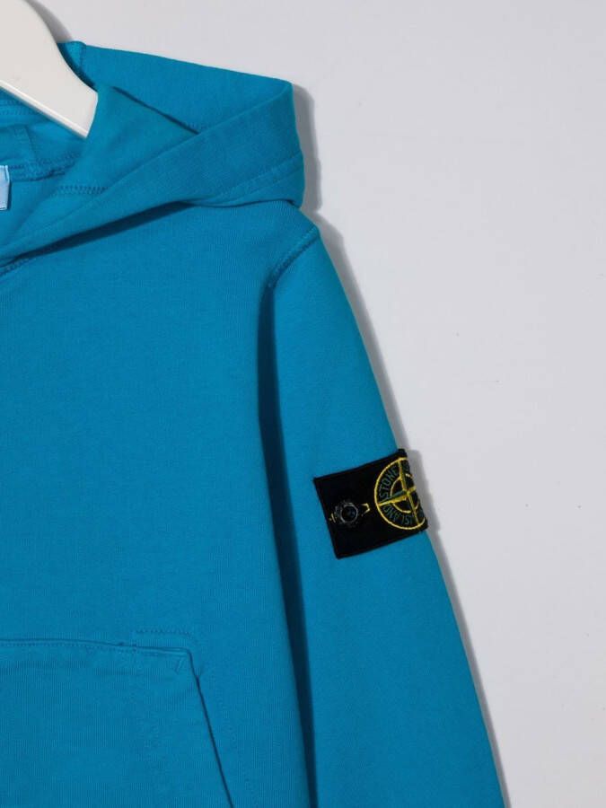 Stone Island Junior Jack met capuchon Blauw