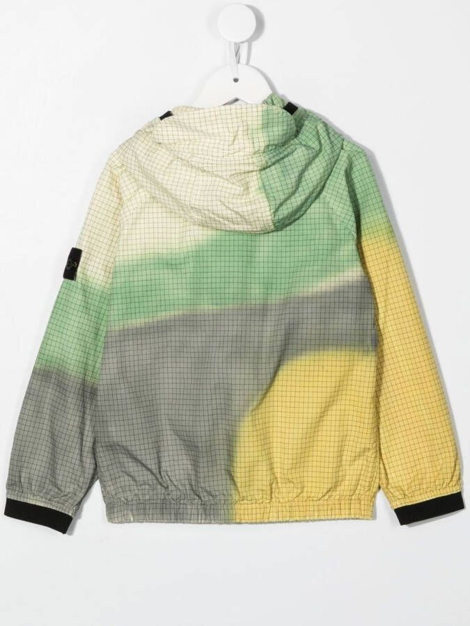 Stone Island Junior Jack met capuchon Geel