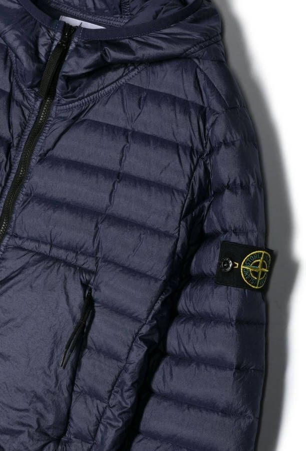 Stone Island Junior Jack met patch Blauw