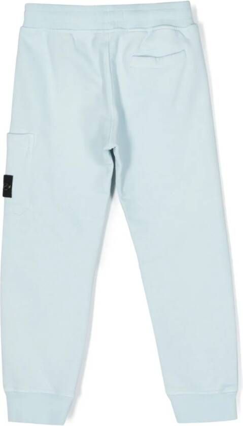 Stone Island Junior Katoenen trainingsbroek Blauw