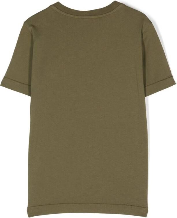 Stone Island Junior T-shirt met logopatch Groen