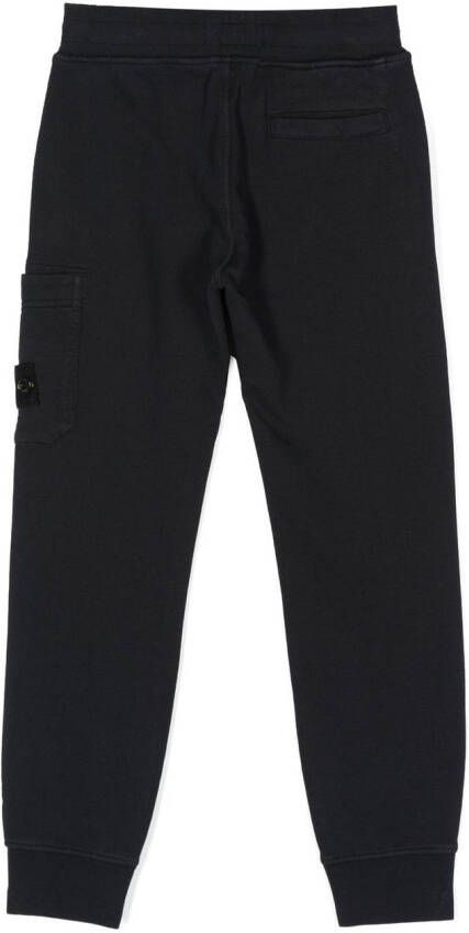 Stone Island Junior Trainingsbroek met logopatch Blauw