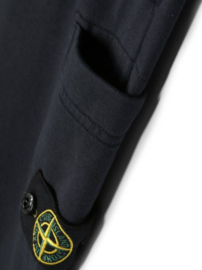 Stone Island Junior Trainingsbroek met logopatch Blauw
