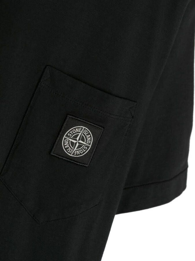 Stone Island Junior T-shirt met opgestikte zak Zwart