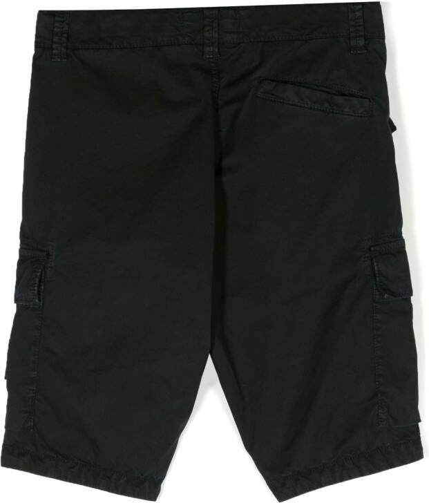 Stone Island Junior Shorts met logopatch Zwart