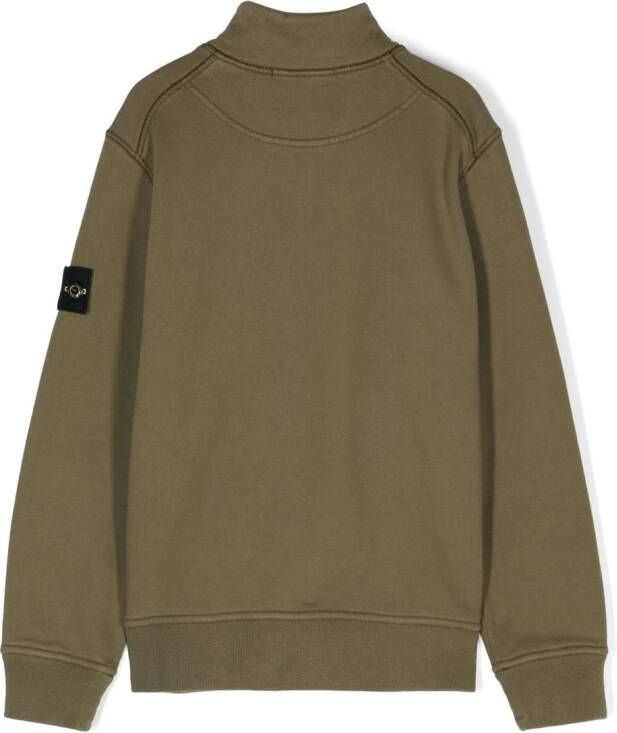 Stone Island Junior Sweater met patroon Groen