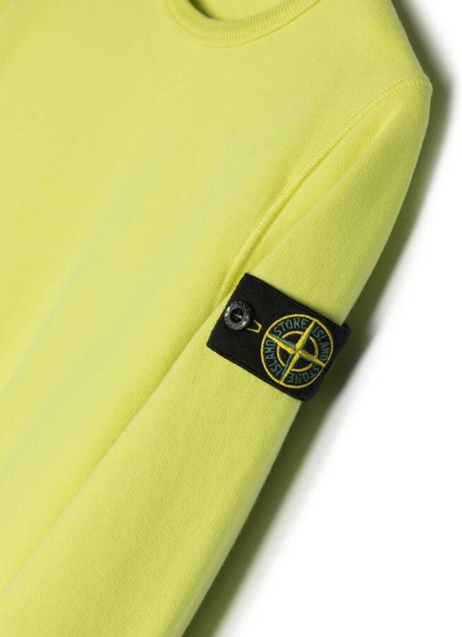 Stone Island Junior Sweater met print Groen