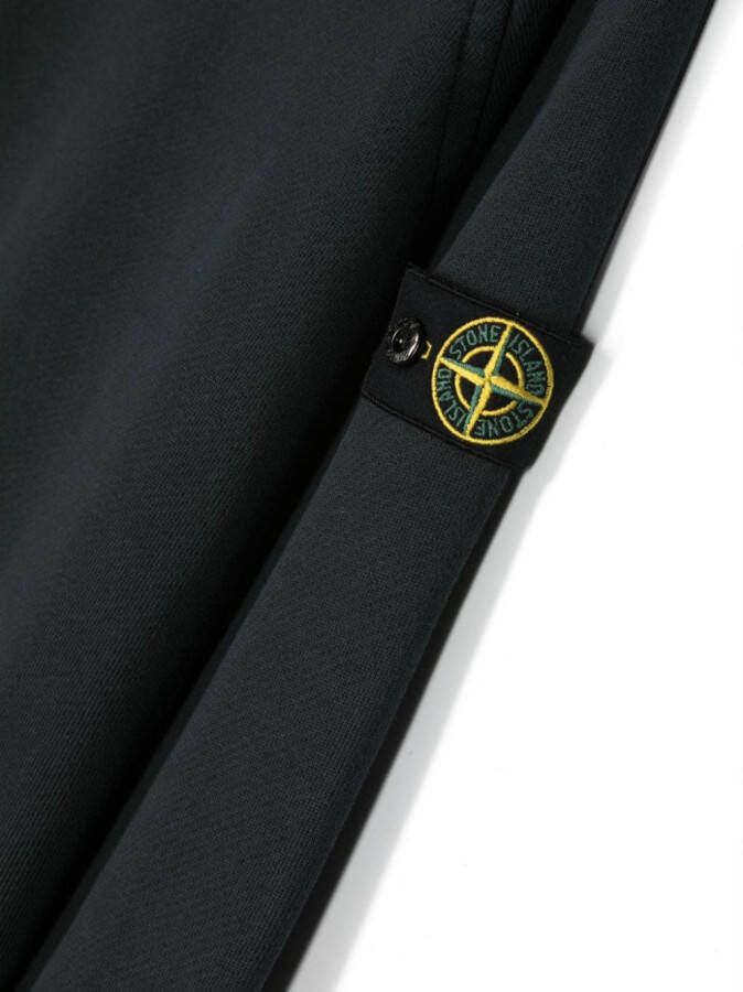 Stone Island Junior Sweater met print Zwart