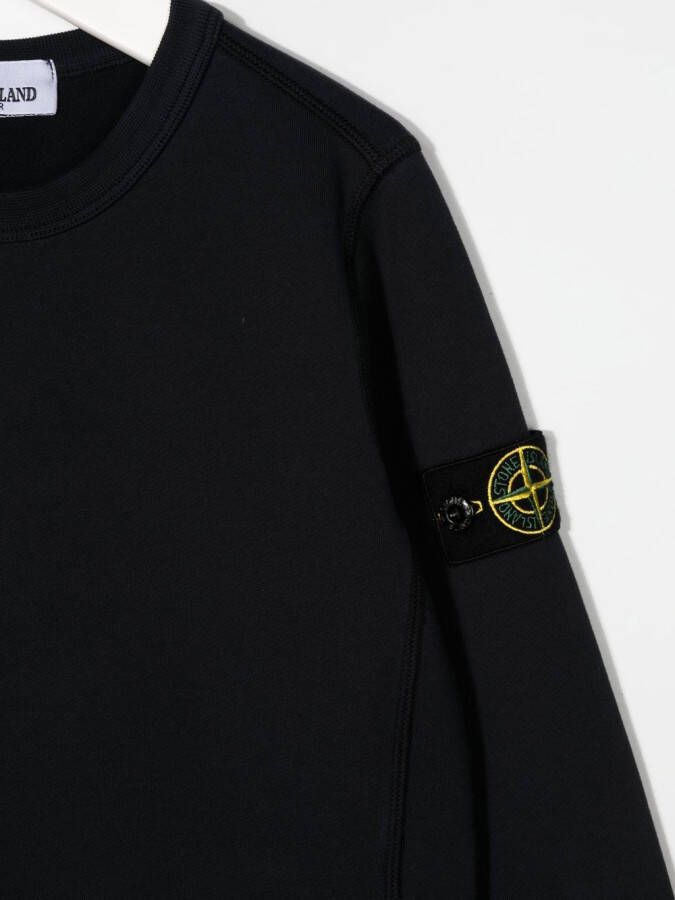 Stone Island Junior Sweater met ronde hals Blauw
