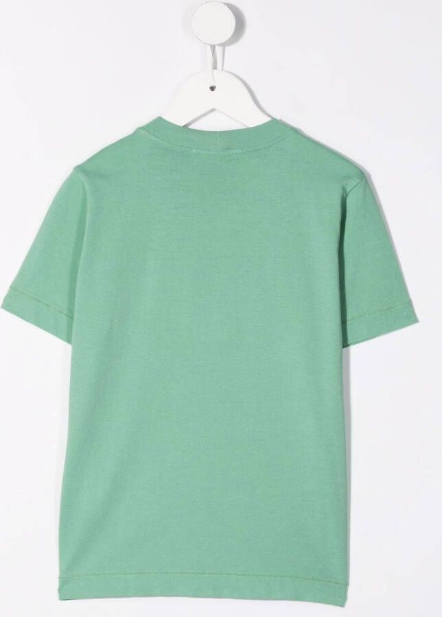 Stone Island Junior T-shirt met logopatch Groen