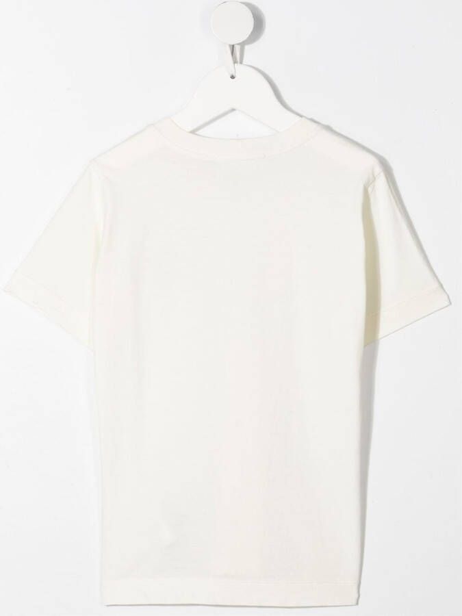 Stone Island Junior T-shirt met logopatch Wit