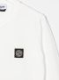 Stone Island Junior T-shirt met logopatch Wit - Thumbnail 3