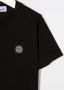 Stone Island Junior T-shirt met logopatch Zwart - Thumbnail 3