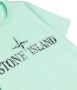 Stone Island Junior T-shirt met logoprint Groen - Thumbnail 3
