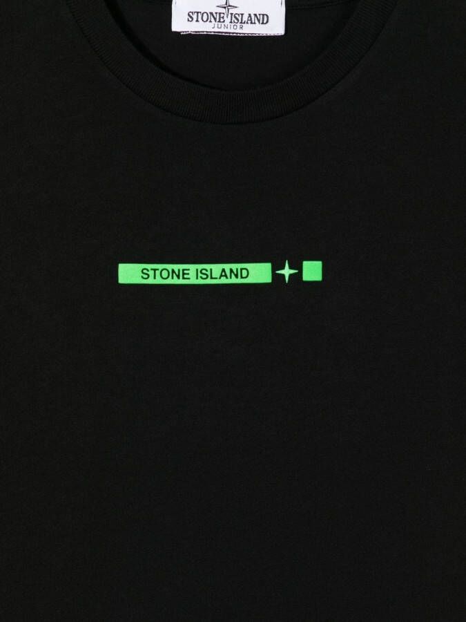Stone Island Junior T-shirt met logoprint Roze
