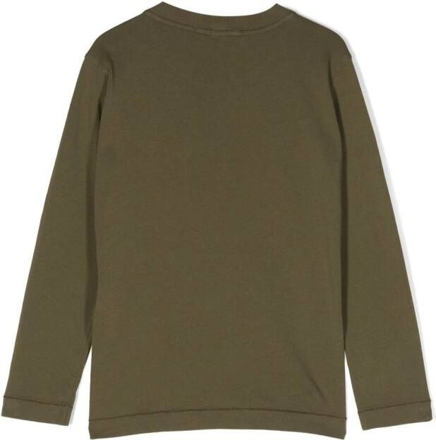 Stone Island Junior T-shirt met patch Groen