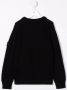 Stone Island Junior Trui met logopatch Zwart - Thumbnail 2