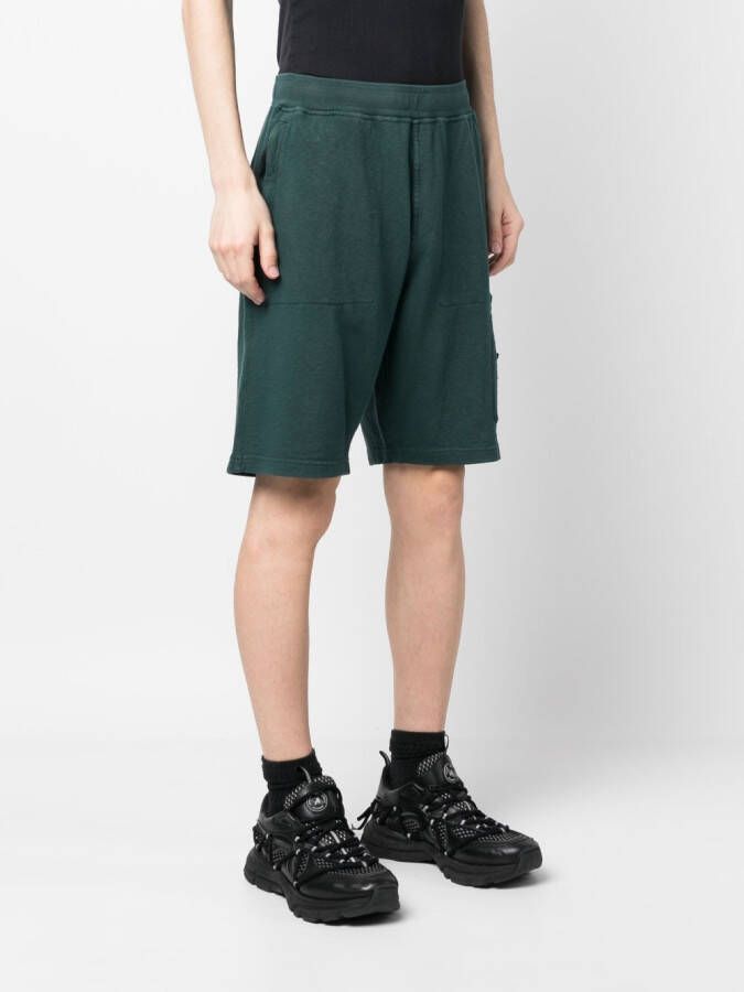 Stone Island Katoenen shorts Groen