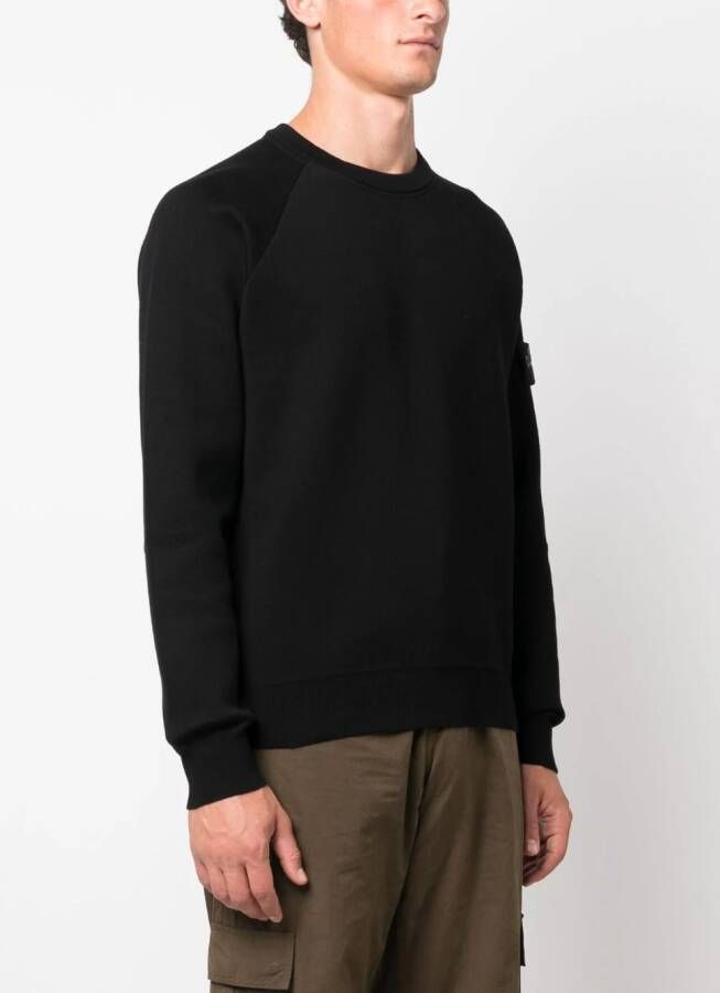 Stone Island Katoenen sweater Zwart