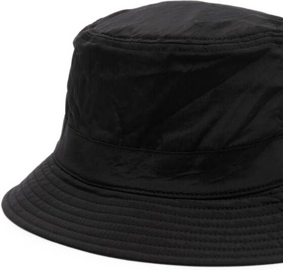 Stone Island Vissershoed met logopatch Zwart