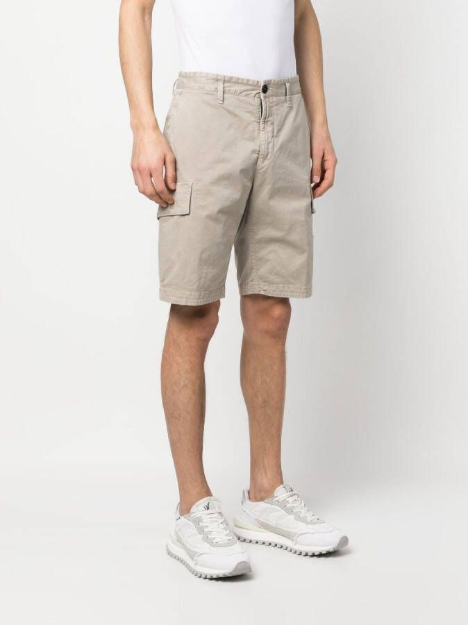 Stone Island Bermuda shorts met logopatch Grijs