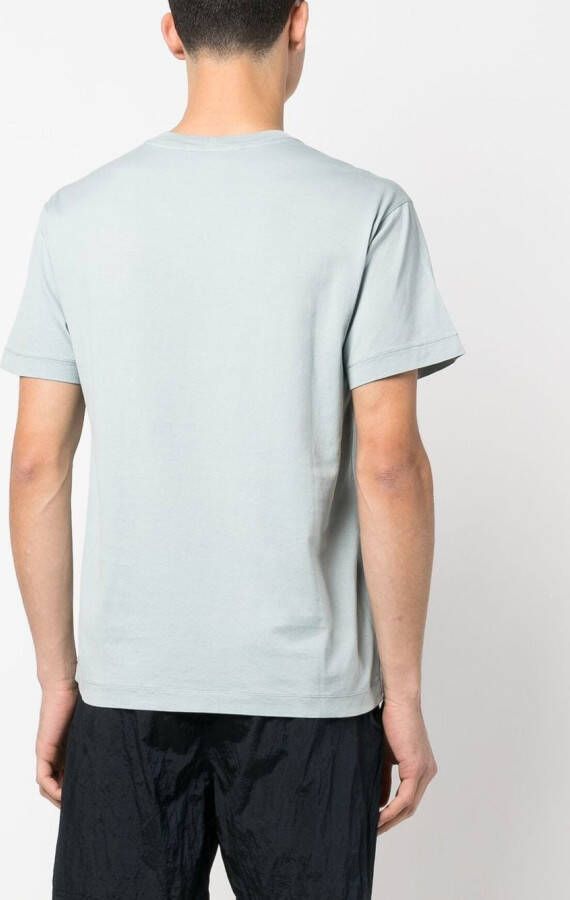Stone Island T-shirt met logopatch Blauw