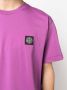 Stone Island T-shirt met logopatch Paars - Thumbnail 5