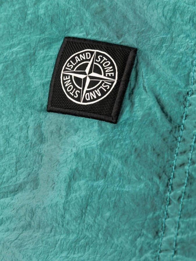 Stone Island Zwembroek met logopatch Blauw