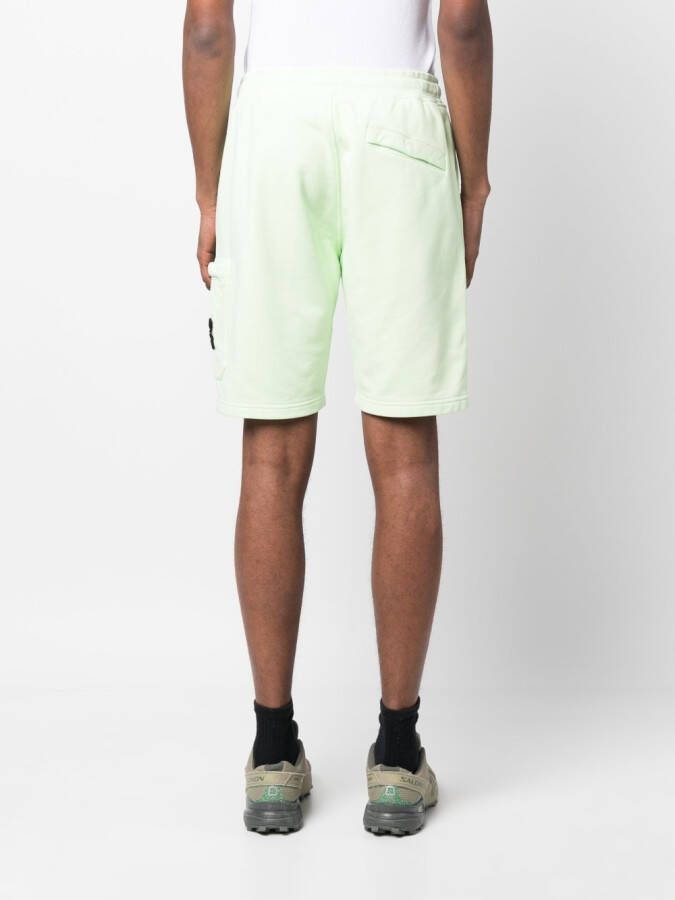 Stone Island Trainingsshorts met logopatch Groen